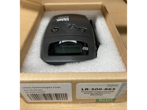 Listen LR-500-863 - Portable Programmable Display RF Receiver (863 MHZ) | XLR